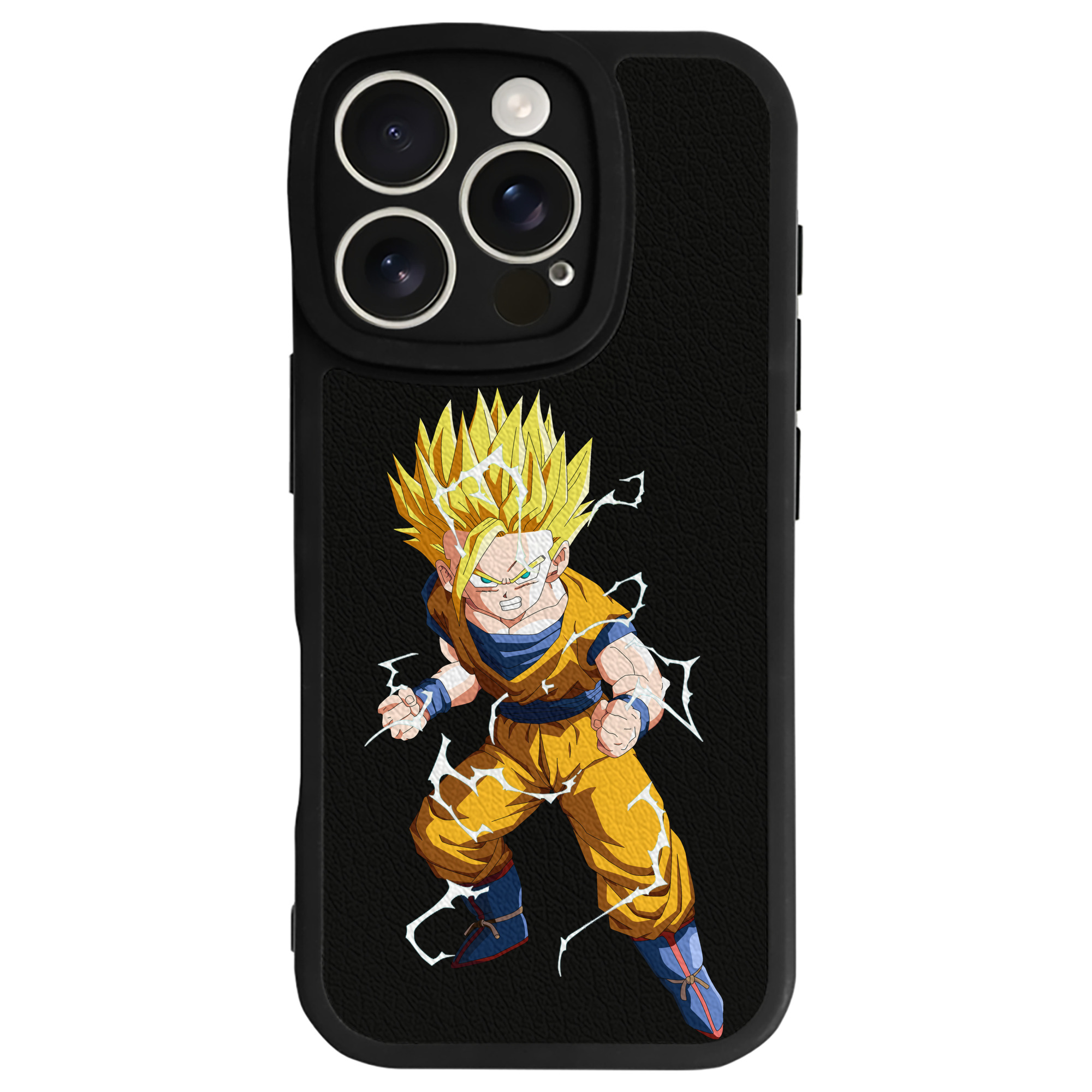 （画像用） ドラゴンボール 孫 悟飯（そんごはん）DRAGON BALL Son Gohan 【iPhone 16シリーズ対応】シリコンスマホケース（レザー調） 材質：シリコン